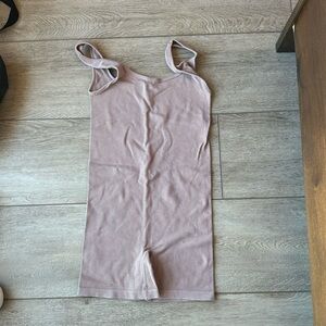 Hippie Rose Mauve Ribbed Tank Jumpsuit
